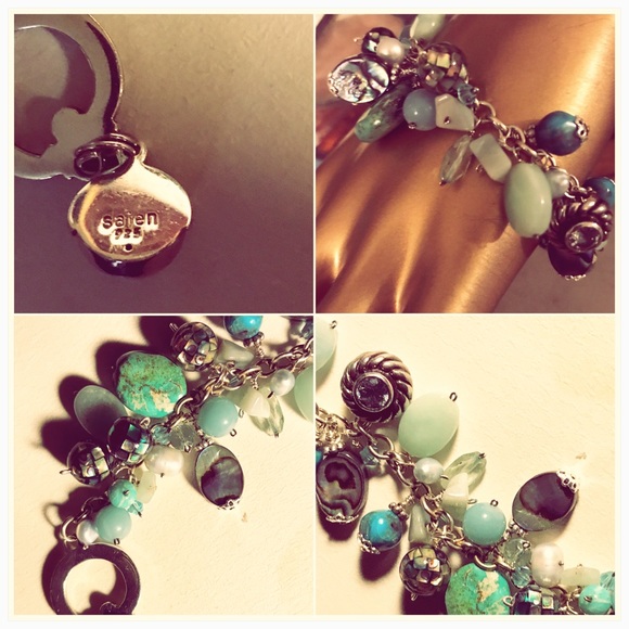 Sterling Sea-and-Sky Sajen-Goddess Charm Bracelet - Picture 3 of 8